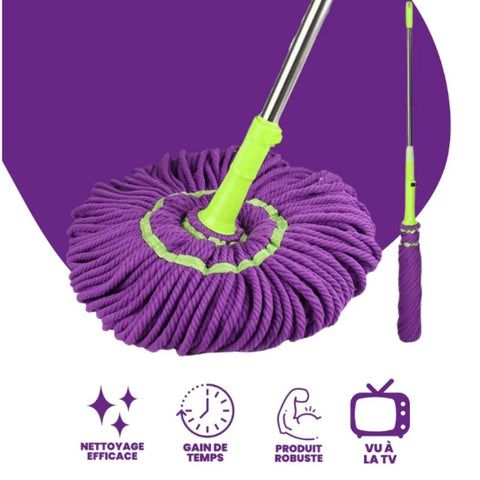 Balai Twist 360°: Le Nettoyage Réinventé !